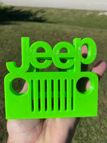 Jeep Wrangler 2” Tow Receiver Hitch Cover Lime Green