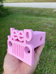 Jeep Wrangler 2” Tow Receiver Hitch Cover Pink