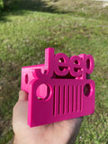 Jeep Wrangler 2” Tow Receiver Hitch Cover Accessory Magenta/Hot Pink