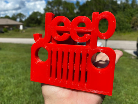 Jeep Wrangler 2” Tow Receiver Hitch Cover Accessory Red