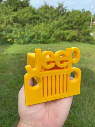 Jeep Wrangler 2” Tow Receiver Hitch Cover Yellow