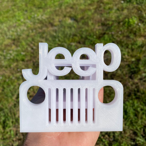 Jeep Wrangler 2” Tow Receiver Hitch Cover White