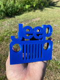 Jeep Wrangler 2” Tow Receiver Hitch Cover Accessory Blue
