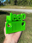 Jeep Wrangler 2” Tow Receiver Hitch Cover Lime Green