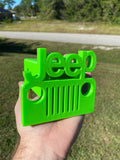 Jeep Wrangler 2” Tow Receiver Hitch Cover Lime Green