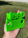 Jeep Wrangler 2” Tow Receiver Hitch Cover Lime Green